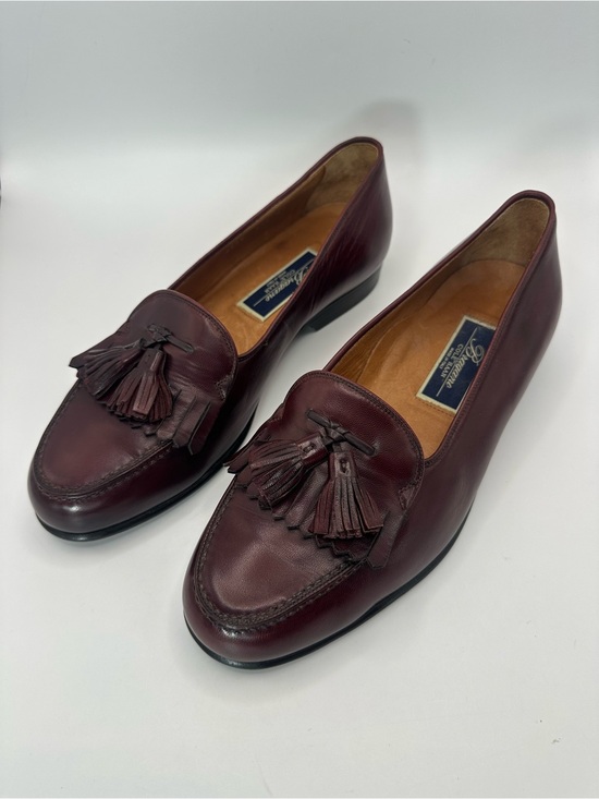 Bragano Shoes - Bragado Cole Haam Burgundy Leather Tassel Moccasins Made in Italy